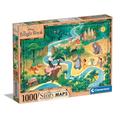 Clementoni - Disney The Jungle Book Collection Book-1000 Pieces-Puzzle, Horizontal, Fun for Adults, Made in Italy, Multicoloured, 39816