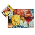 Jigsaw Puzzles for Adults 2000 Piece Oil Painting Red Wine Cup Paper puzzle Puzzle for Adults ​2000 Pieces Puzzle 2000 Pieces Kids Large Puzzle Game Decompression Toys 100 * 70cm