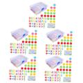 SAFIGLE 5 Sets Enlightenment Teaching Aids Toy Numbers Chips Calculating Signs Birthday Gifts Round Discs Wood Alphabet Puzzle