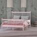 BESTCOSTY Slat Bed Wood in Pink | 44.9 H x 56.7 W x 80.7 D in | Wayfair WF3yyy15643AAP-ZY