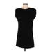 Rachel Zoe Casual Dress - Shift High Neck Sleeveless: Black Solid Dresses - Women's Size Small