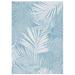 Blue/White 79 x 79 x 0.25 in Area Rug - Safavieh Beach House Indoor/Outdoor Area Rug Polyester/Polypropylene | 79 H x 79 W x 0.25 D in | Wayfair