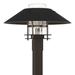 Hubbardton Forge Henry 1 - Light 15.8" H Hardwired Lantern Head Aluminium/Metal in Black/Brown | Wayfair 344227-1106