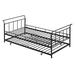 Home Sweet Dream Joy Iron Daybed w/ Trundle Metal in Black | 34.1 H x 40.8 W x 82.4 D in | Wayfair 47R95A#MF314054AAB!9316