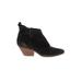 Dolce Vita Ankle Boots: Black Solid Shoes - Women's Size 6 1/2 - Almond Toe