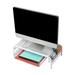 Mind Reader Raise Monitor Stand Metal in White | Wayfair MESHMONSTA-WHT