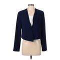 White House Black Market Blazer Jacket: Short Blue Print Jackets & Outerwear - Women's Size 2