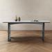 Brayden Studio® Dasian 62.99" L x 31.49" W Dining Table Wood in Black/Brown/White | 29.52 H x 62.99 W x 31.49 D in | Wayfair
