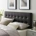 Modway Lily Fabric Headboard Upholstered/Linen in Brown | 52.5 H x 61.5 W x 3.5 D in | Wayfair MOD-5041-BRN