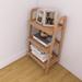 Ebern Designs Sutersville Ladder Bookcase Wood in Brown | 31.5 H x 17.72 W x 12.6 D in | Wayfair 1232193C40EA4680B52577303432235E