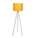 George Oliver Kisa 57.09" Tripod Floor Lamp in White/Yellow | 57.09 H x 14.96 W x 14.96 D in | Wayfair 679BBC0AAD2640F398A4C61BF426E5DC