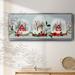 The Holiday Aisle® Snow Globe Village Framed On Canvas Print Canvas, Solid Wood in Gray | 8 H x 20 W x 1.5 D in | Wayfair
