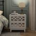 Lark Manor™ Arbnore Nightstand Wood in Brown/White | 19.7 H x 18.9 W x 15.7 D in | Wayfair 9621F19196E44A4296C198793701C0BD