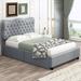 Red Barrel Studio® Barbette Bed Upholstered/Faux leather in Gray | 42.9 H x 57.5 W x 80 D in | Wayfair D3A9870D12684157AB4BFC4BDFFA0E2D