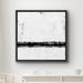 wall26 Black Gray Industrial Paint Strokes - Floater Frame Print on Canvas 24.0 H x 24.0 W x 1.5 D in grayCanvas in Black Framed | Wayfair