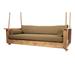 Willow Creek Designs Huntington Porch Swing Wood/Solid Wood in Brown | 22 H x 83 W x 44.5 D in | Wayfair HUN-TK-SWNGBED-5425
