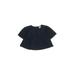 Baby Gap Short Sleeve Blouse: Black Tops - Size 3-6 Month