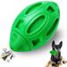 Clearance Dog Toys Under $10! SEAYI Squeaky Dog Toys for Aggressive Chewers Rubber Rugby Shape Squeaky Dog Toys Puppy Teething Toys Indestructible Dog Toys for Aggressive Chewers - Green