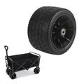 6in Outdoor Replacement Wheel Tire Double Bearings for Folding Wagon Cart