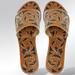 AD American Darling ADFT104 Hand tooled carved genuine leather sandal footwear flip flop