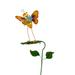 Red Carpet Studios Stake Butterfly on Leaf Yellow