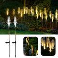 Outdoor Solar Garden Stake Lights Rose LED Flower Lights Waterproof Deco Lamp US