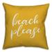 Creative Products Come and Sit With Me Script Mint 16x16 Indoor / Outdoor Pillow
