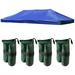 InstaHibit 19x9.5 Ft Pop Up Canopy Top Replacement for Patio Gazebo with 4 Pack Sand Bags