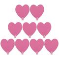12 Pcs Iron Strong Heart Shaped Adhesive Hangers Wall Mounted Hooks Coat Hook Traceless Hanger for Bathroom Kitchen (Pink)