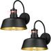 12 Dusk to Dawn Porch Light Matte Black Motion Sensor Outdoor Wall Lights IP65 Waterproof Exterior Farmhouse Gooseneck Barn Light for House Balcony Patio Farmhouse 2 Pack HS2213-2