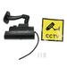 Dummy Security Camera Fake CCTV Simulated Surveillance Security Camera with Realistic Red Flashing Light Warning Sticker