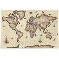 Wellsay Classic World Map Puzzle 1000 Pieces - Wooden Jigsaw Puzzles for Family Games - Suitable for Teenagers and Adults