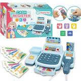TRARIND Learning Resources Pretend & Play Calculator Cash Register Ages 3+ Develops Early Math Skills Play Cash Register for Kids Toy Cash Register Play Money Toy for Kids Christmas Birthday Gifts