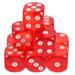 10pcs 16 Size Rounded Transparent Dice Mahjong Crystal Multi-color Optional 1.6cm (transparent Red) Big Number Toys Child Acrylic Childrens Fun