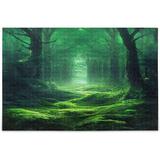 Dreamtimes Puzzle 1000 Pieces - Dense Green Forest - Wooden Jigsaw Puzzles for Family Games - Suitable for Teenagers and Adults