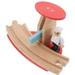 Funny Road Block Model Railway Toy Wooden Train Bulk Track Accessories Roadblock Scene Educational Toys Accessory Child