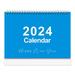 Small Desk Calendar 2024 Standing Flip Desktop Calendar from January 2024 to December 2024 - Twin-Wire Binding Monthly Desktop Calendar for Home Office SchoolStyle:Style 2;