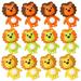 12 Pcs Little Lion Eraser The Gift Gifts Children Battery-operated Daily Use Kids Erasers Student Accessory Portable Plastic