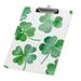 Hidove Acrylic Clipboard St. Patrick S Day Seamless Pattern on White Background Standard A4 Letter Size Clipboards with Silver Low Profile Clip Art Decorative Clipboard 12 x 8 inches