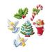 Christmas Deluxe Assortment Holiday Winter Sugar Decorations Cookie Cupcake Cake 12 Count