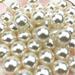 Feildoo 10mm Pearl Necklaces Bulk Party Pearl Necklaces Faux Pearl Strand Necklace 100pcs Beige Bead Necklace for Party Tea Party Bridal Shower Masquerade Flapper Party Y03J498A