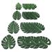 Uxcell Green Palm Leaves 48 Pack Artificial Palm Leaves Faux Palm Fronds Fake Palm Leaf Tree Leaves