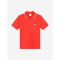 BOSS Boys Logo Print Polo Shirt In 8 Yrs Red