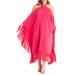 Plus Size Women's Fringe Formal Caftan Dress by ELOQUII in Passion Pink (Size 18)