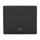 Dauphine calfskin bifold wallet with branded plate