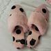 Victoria's Secret Shoes | Bnwt Victoria's Secret Polka Dot Slippers Sz M (7-8) | Color: Black/Pink | Size: M