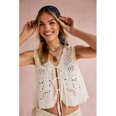 Sweet Escape Top at Free People in Ivory, Size: XL