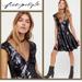 Free People Dresses | Free People Dance Till Dawn Sequin Mini Fit And Flare Dress Nwot Xs | Color: Black | Size: Xs