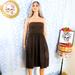 J. Crew Dresses | New J. Crew Chocolate Silk Chiffon Mini Dress | Color: Brown | Size: 8