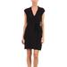 Kate Spade Dresses | Kate Spade Villa Brighton Bow Black Dress Sleeveless V Neck Knee Length Size 6 | Color: Black | Size: 6